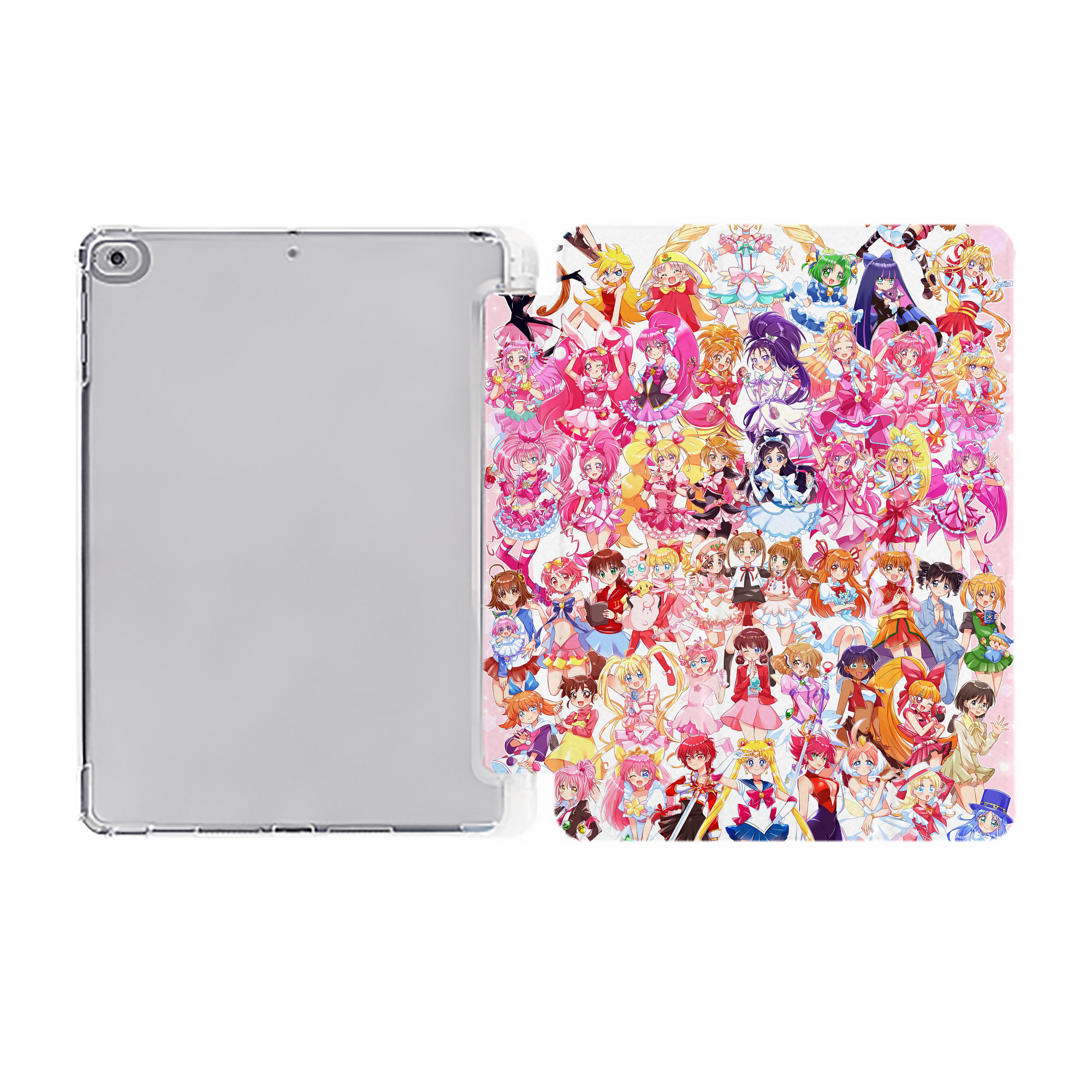 （画像用） 美少女戦士セーラームーン Sailor Moon IPad ケース ペン収納付き 三つ折りスタンド PUレザー×シリコン 対応機種9.5/10.5/10.9インチ